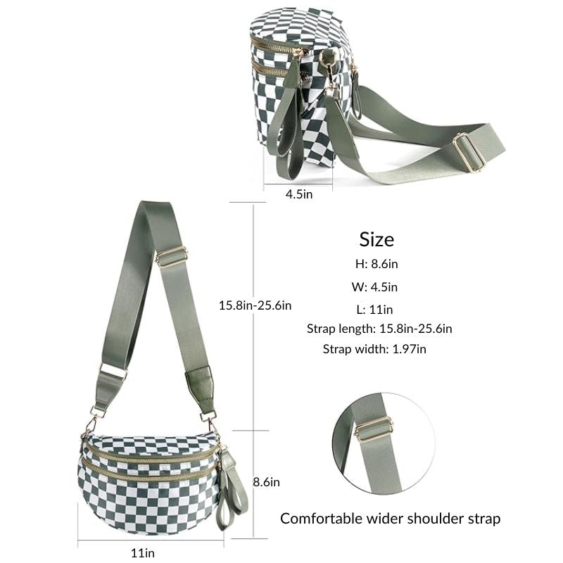 Fleur | Crossbody Tas met Brede Schouderband